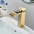 Miniatyrbillede 2 af 2: Gulvvaske, Vandfaldsdesign, Enkelt Håndtag,Gylden A
