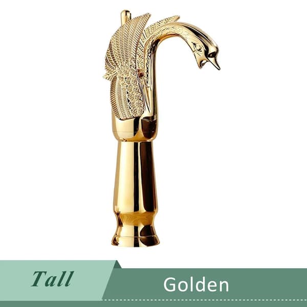 Guld Basin Vandhane, Moderne Design, Holdbar Metal Konstruktion,Gylden Høj