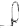 Miniatyrbillede 1 af 2: Utrækbar Køkkenarmatur, Krom Finish, Enkelt Håndtag Design,Chrome