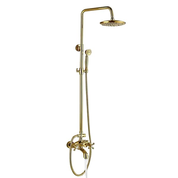 Badeværelsesarmatur, Luksus Guld Finish, Vægmonteret Design,Type E