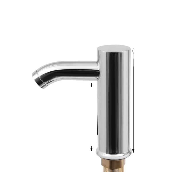 Berøringsfri Sensor Vaskarmatur, Infrarød Induktion, Moderne Design,Sølv, Rustfrit stål