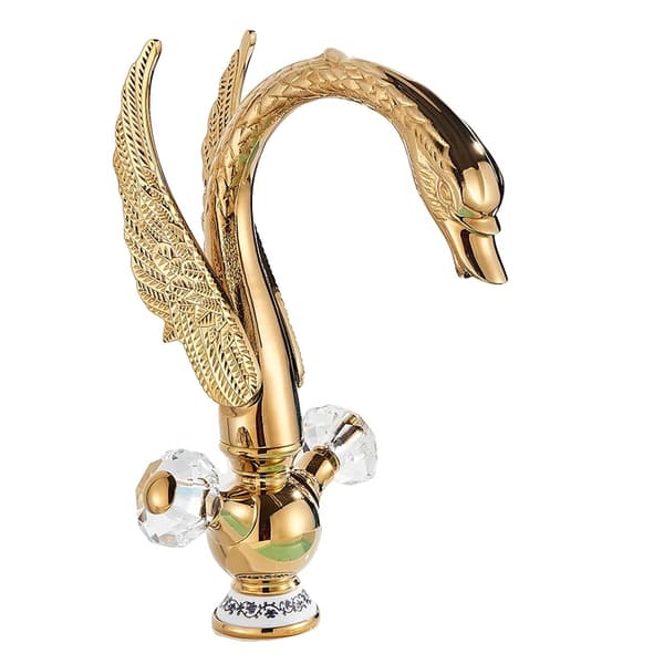Brass Basin Vandhane, Antik Design, Enkelt Håndtag Betjening,Guld
