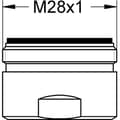 Miniatyrbillede 2 af 2: Perlator - GROHE - Krom 13927000 - Udvendig gevind - Klasse C perlator - 30 l/min ved 3 bar