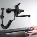 Miniatyrbild 4 av 4: Köksväggsmixerblandare, 360° roterbar, enkel installation, mångsidiga sprayalternativ