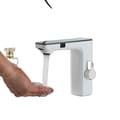 Miniatyrbillede 1 af 2: Smart Sensor Håndvaskarmatur, Berøringsfri Kontrol, Blanding af Varmt og Koldt Vand,Hvid