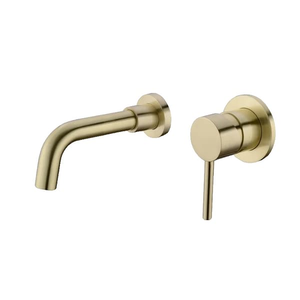 Børstet guldarmatur, 210 mm udløb, enkelt håndtag kontrol,150 MM Børstet Guld