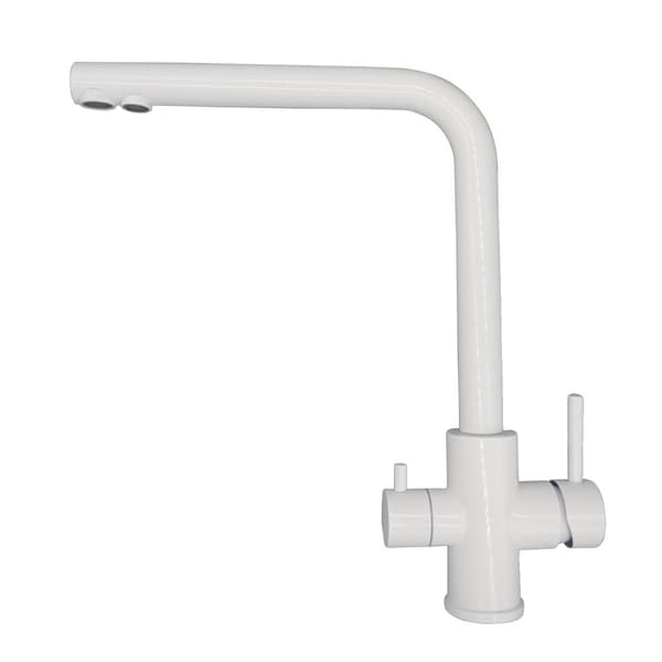 DQOK Køkkenarmatur, Dobbelt Håndtag Design, Rustfrit Stål Konstruktion,ssd wh
