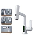 Miniatyrbild 1 av 2: Smart Digital Display Basin Faucet, Temperaturkänslig, Med Utdragbar Funktion,vit