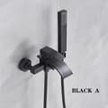 Miniatyrbillede 2 af 2: Vandfald Badekararmatur, Mat Sort Finish, Moderne Design,Matte Black A