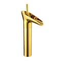 Miniatyrbillede 1 af 2: Guld Badeværelsesarmatur, Guld Poleret Finish, Messingmateriale,Guld, G3/8