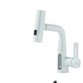 Miniatyrbillede 1 af 2: Vandfaldsarmatur, Temperaturvisning, Berøringsfri Betjening, Stilfuldt Design,Hvid Farve