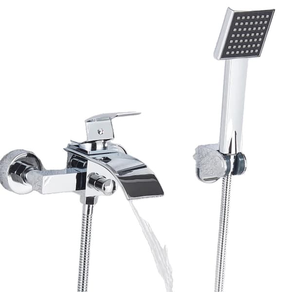 Vandfalds badekarhane, moderne stil, holdbar elektroplateret finish,Chrome