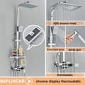 Miniatyrbillede 2 af 2: Termostatisk brusearmatur, holdbart ABS-brusehoved, moderne design,krom 4DT