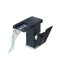 Miniatyrbillede 1 af 2: Smart LED-hane, 3 farveskift, varmt og koldt vandblanding., Mat Sort A