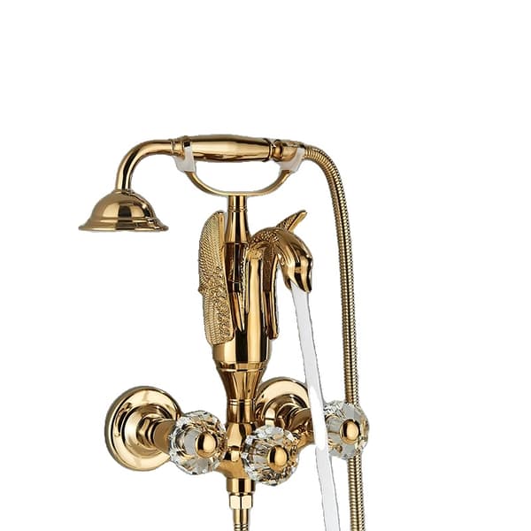 Luksus Badekararmatur, Elegant Skinnende Guld Finish, Moderne Design,Skinnende Guld