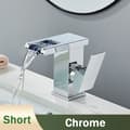 Miniatyrbillede 2 af 2: Badevandshane, LED Vandfaldsdesign, Hydroelektrisk Teknologi, Kort Chrome