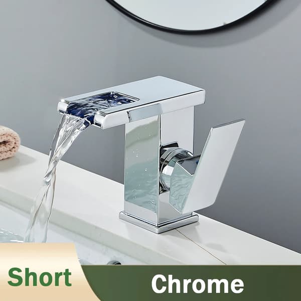 Badevandshane, LED Vandfaldsdesign, Hydroelektrisk Teknologi, Kort Chrome