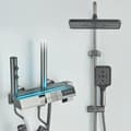 Miniatyrbillede 2 af 2: Moderne Brusearmatur, Digitalt Display, Aluminium & Messing,Stil B