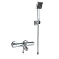 Miniatyrbillede 1 af 2: Termostatisk brusearmaturer, temperaturkontrol, varm og kold blanding., Chrome 2