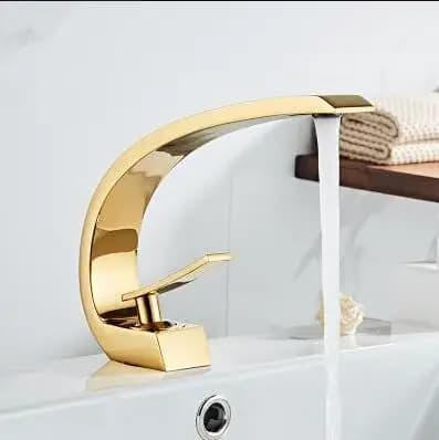 Vandhane, Moderne Design, Enkelt Håndtag, Guld