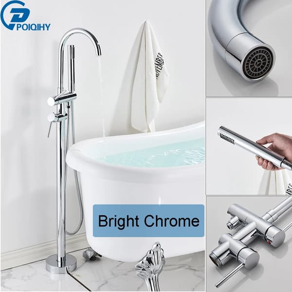 Badekar Brusehane, Dobbelt Håndtag, Stilfulde Overflader,Chrome