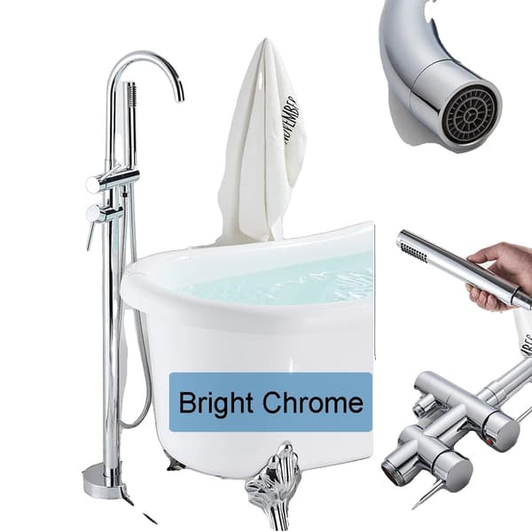 Badekar Brusehane, Dobbelt Håndtag, Stilfulde Overflader,Chrome
