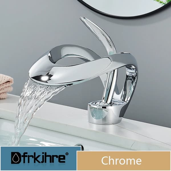 Nykyaikainen pöytäasennettava kylpyhuonehana, ruostumaton teräs, keraaminen venttiilisydän,Chrome