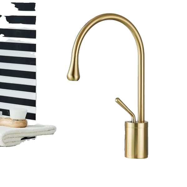 Børstet Gylden Messing Hane, Nutidig Stil, Nem Installation,ebraBørstet Gylden Zebra