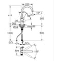 Pikkukuva 4 / 4: Keittiön suodatinhana - kromi - vedensuodatus - korkea C-putki - 150° kierto - GROHE Blue Pure StartCurve - 30592000