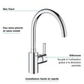 Miniatyrbild 5 av 6: GROHE Feel Ettgreppsblandare för diskho Krom 32670002