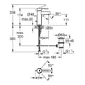 Miniatyrbild 2 av 3: Engrepps tvättställsblandare ESSENCE krom storlek S 28mm - GROHE - 32898-001