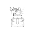 Miniatyrbild 2 av 2: HANSGROHE Vernis Blend krom duschblandare för badrum - 71640000