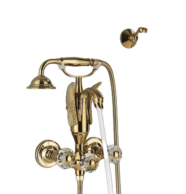 Badekararmatur, Poleret Overfladefinish, Klassisk Stil,Skinnende Guld