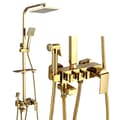 Miniatyrbillede 1 af 2: Brusesystem, Alsidige funktioner, Justerbar højde,Gylden