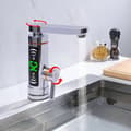 Miniatyrbillede 2 af 2: Elektrisk Varmehaner, 3000W Effekt, 30-60°C Temperaturinterval, 360° Drejbar,sølv