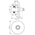 Miniatyrbillede 2 af 2: PRESSTIGE PRO indbygget brusearmatur, krom