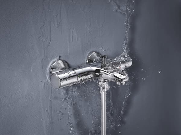 GROHE Grohtherm 800 badekararmatur - termostatisk, DN 15, krom, omskifter til badekar/bruser, keramisk patron