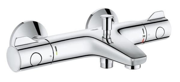 GROHE Grohtherm 800 badekararmatur - termostatisk, DN 15, krom, omskifter til badekar/bruser, keramisk patron