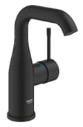 Miniatyrbillede 1 af 2: Grohe Essence M håndvaskarmatur, keramisk patron, vandforbrug 5,7 l/min., svingtud, uden bundventil, sort