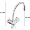 Miniatyrbillede 3 af 4: Bimando-hane Grohe 31072000