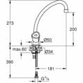 Miniatyrbillede 4 af 4: Bimando-hane Grohe 31072000