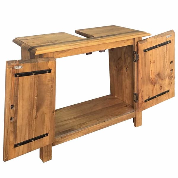 vidaXL Baderomsskap heltre 70x32x63 cm heltre furu