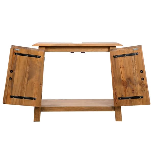 vidaXL Kylpyhuoneen allaskaappi täysi mänty 70x32x63 cm
