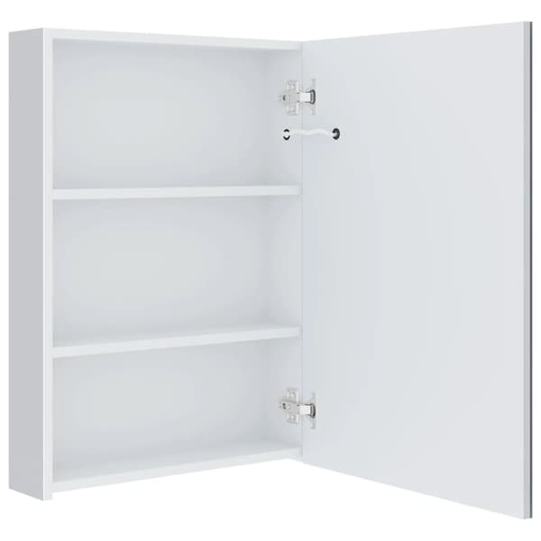 vidaXL badeværelsesskab med spejl + LED-lys 50x13x70 cm
