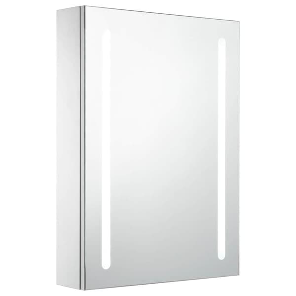 vidaXL Badrumsskåp med spegel LED 50x13x70 cm