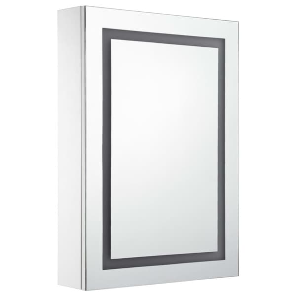 vidaXL LED-speilskap til bad 50x13x70 cm