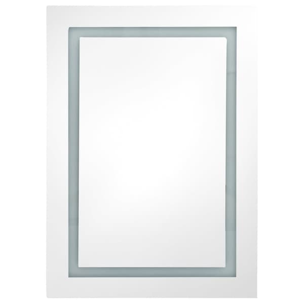 vidaXL LED-speilskap til bad 50x13x70 cm