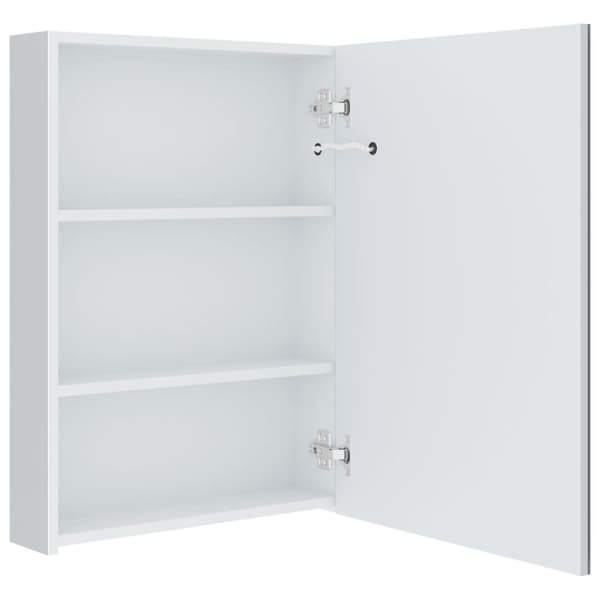 vidaXL LED-speilskap til bad 50x13x70 cm