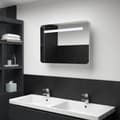 Miniatyrbild 8 av 8: vidaXL Badrumsskåp med spegel LED 80x9,5x55 cm