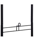 Miniatyrbillede 6 af 7: 3-lags trådkurv stativ sort pulverlakeret metal 123 x 37 x 27 cm med hjul Håndtag badeværelse Opbevaring Tilbehør til håndklæder